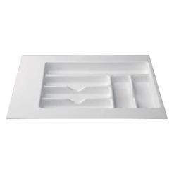 Icon Technologies® 00180 - White Plastic Cutlery Tray With Compartments