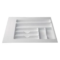Icon Technologies® 00181 - White Plastic Cutlery Tray With Compartments
