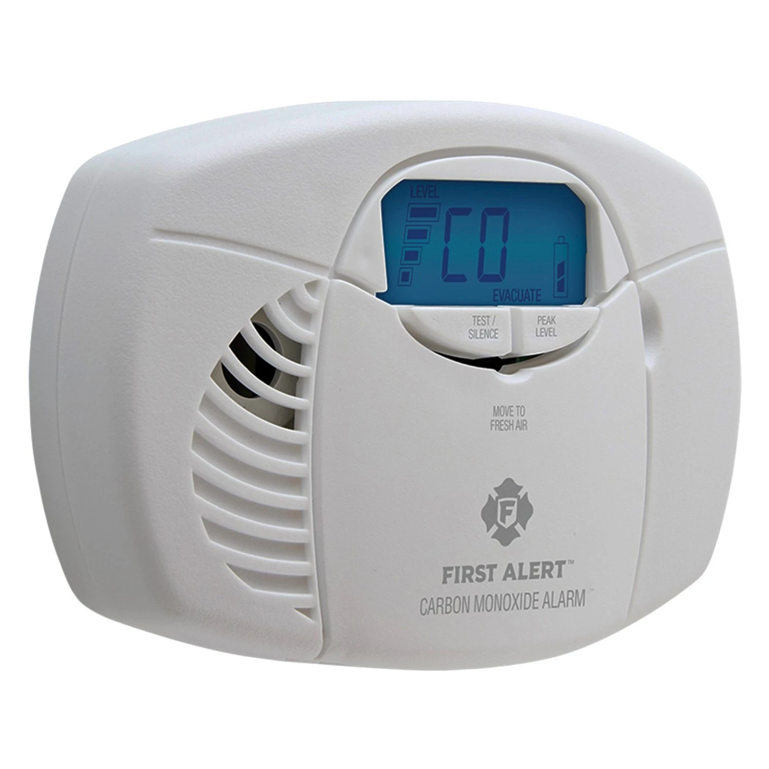 First Alert® - Battery White Carbon Monoxide Alarm With Digital Display