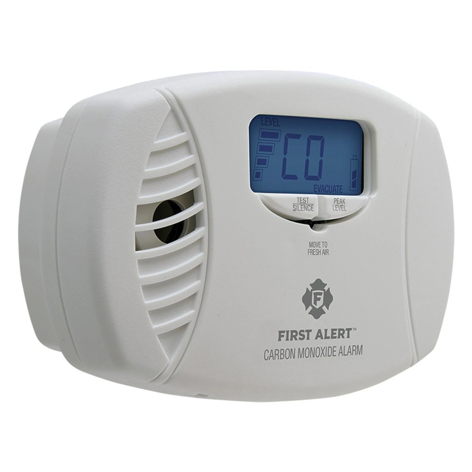 First Alert® - Plug-in White Carbon Monoxide Alarm With Battery Backup & Digital Display