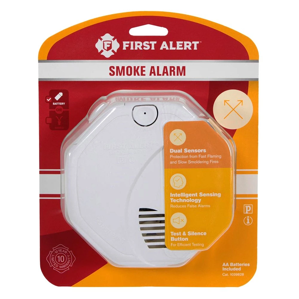 First Alert® - Battery White Surface Mount Smoke/Fire Alarm With Smart Sensing Technology - Image 6
