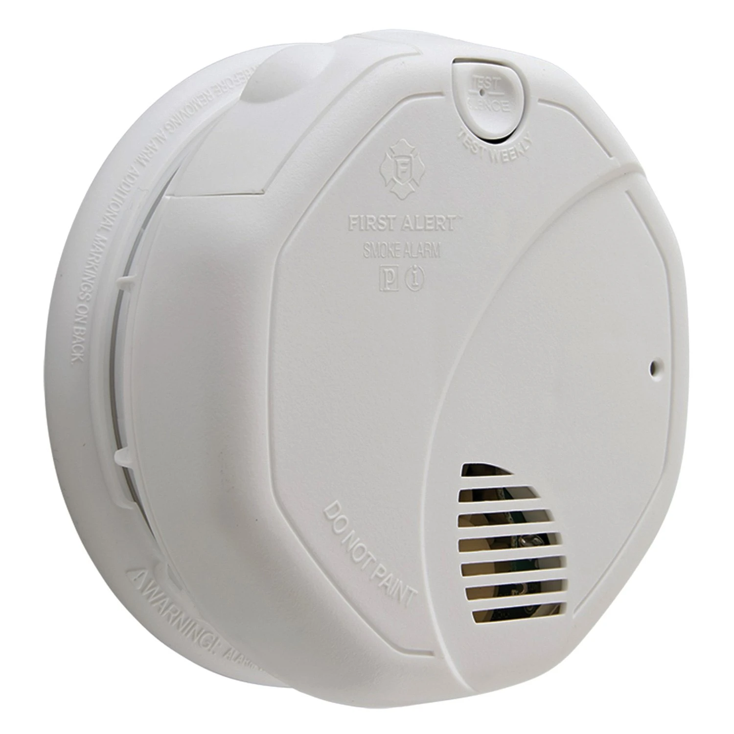 First Alert® - Battery White Surface Mount Smoke/Fire Alarm With Smart Sensing Technology