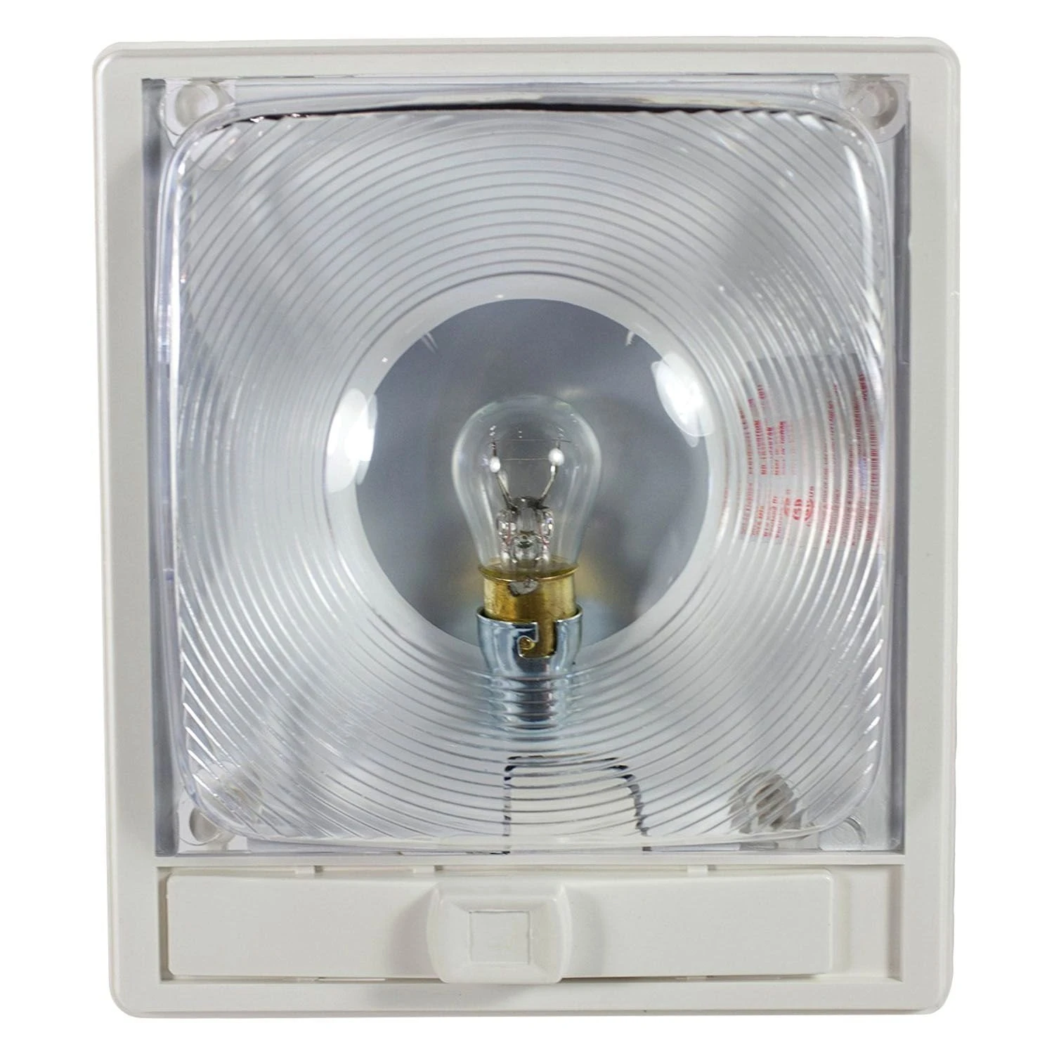 Arcon® - Economy Series Rectangular Surface Mount Incandescent Overhead Dome Light With Switch