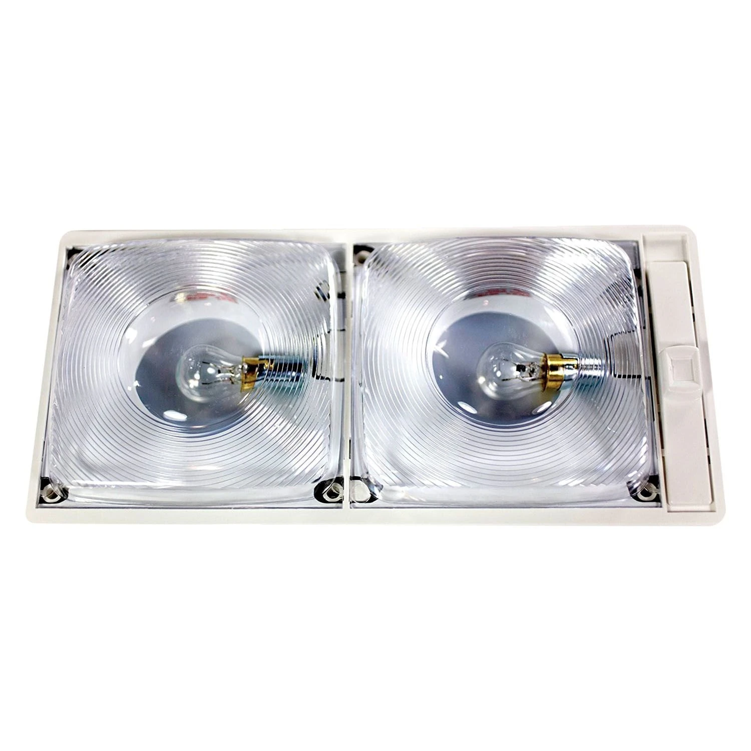 Arcon® - Economy Series Rectangular Surface Mount Incandescent Overhead Dome Light With Switch - Image 2