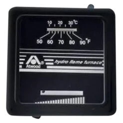 Dometic RV® 9108859546 - Black Heat Control Wall Analog Thermostat