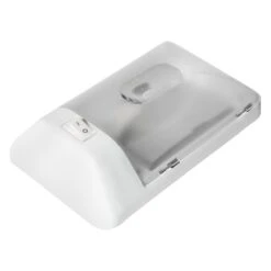 Camco® - Rectangular Surface Mount Incandescent Overhead Light With Switch