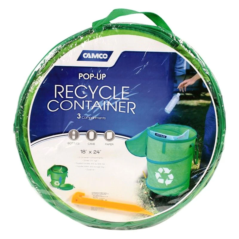 Camco® - Green PopUp Recycle Container - Image 2