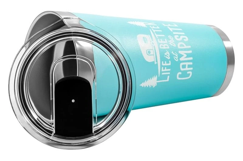 Camco® - "Life Is Better At The Campsite" 20 Oz. Stainless Steel Thermo Tumbler With "Life Is Better At The Campsite" Logo - Image 4