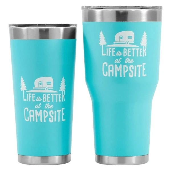 Camco® - "Life Is Better At The Campsite" 20 Oz. Stainless Steel Thermo Tumbler With "Life Is Better At The Campsite" Logo - Image 7