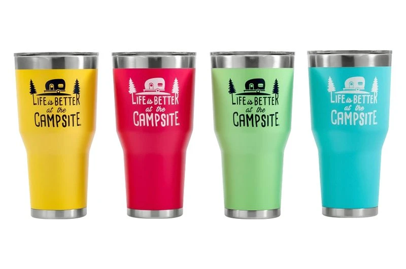 Camco® - "Life Is Better At The Campsite" 30 Oz. Stainless Steel Thermo Tumbler With "Life Is Better At The Campsite" Logo - Image 7