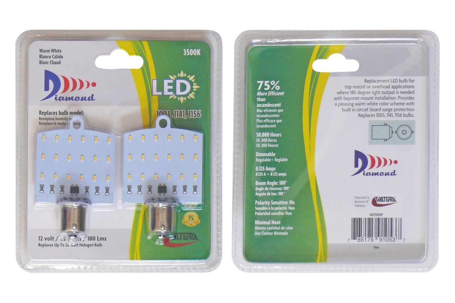 Diamond Group® DG725321VP - 180 Lm 20W Soft White LED Bulb (1141/1156) - Image 3