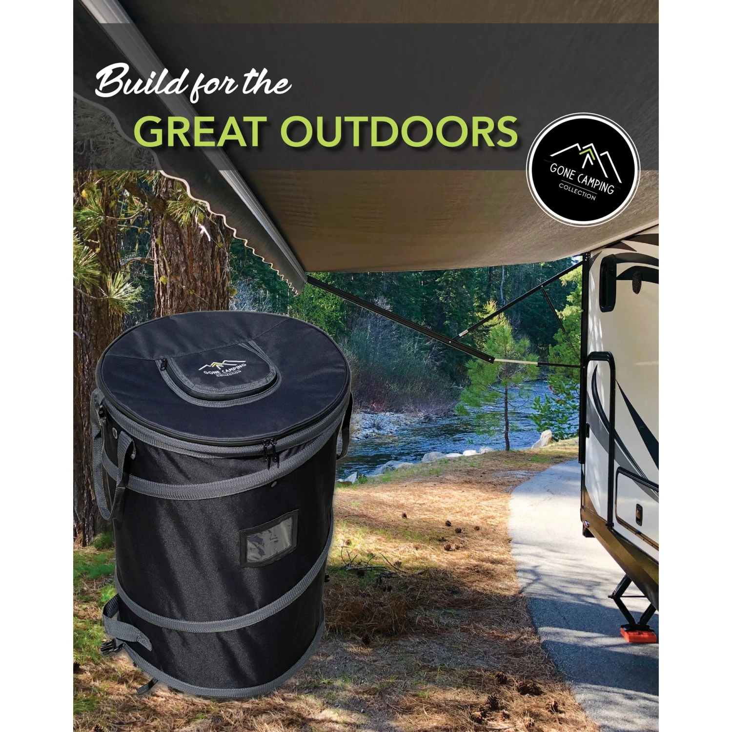Trailersphere® - 2-In-1 Collapsible Bin Trash Can - Image 13